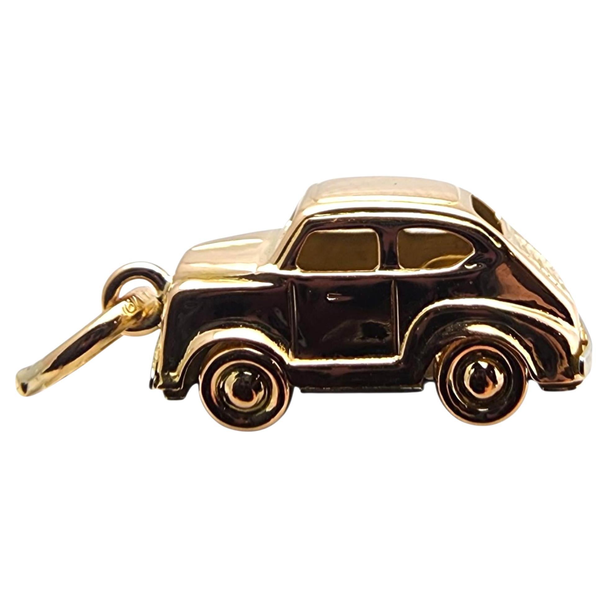 Charm per auto d'epoca articolato in oro giallo 18 carati #23687