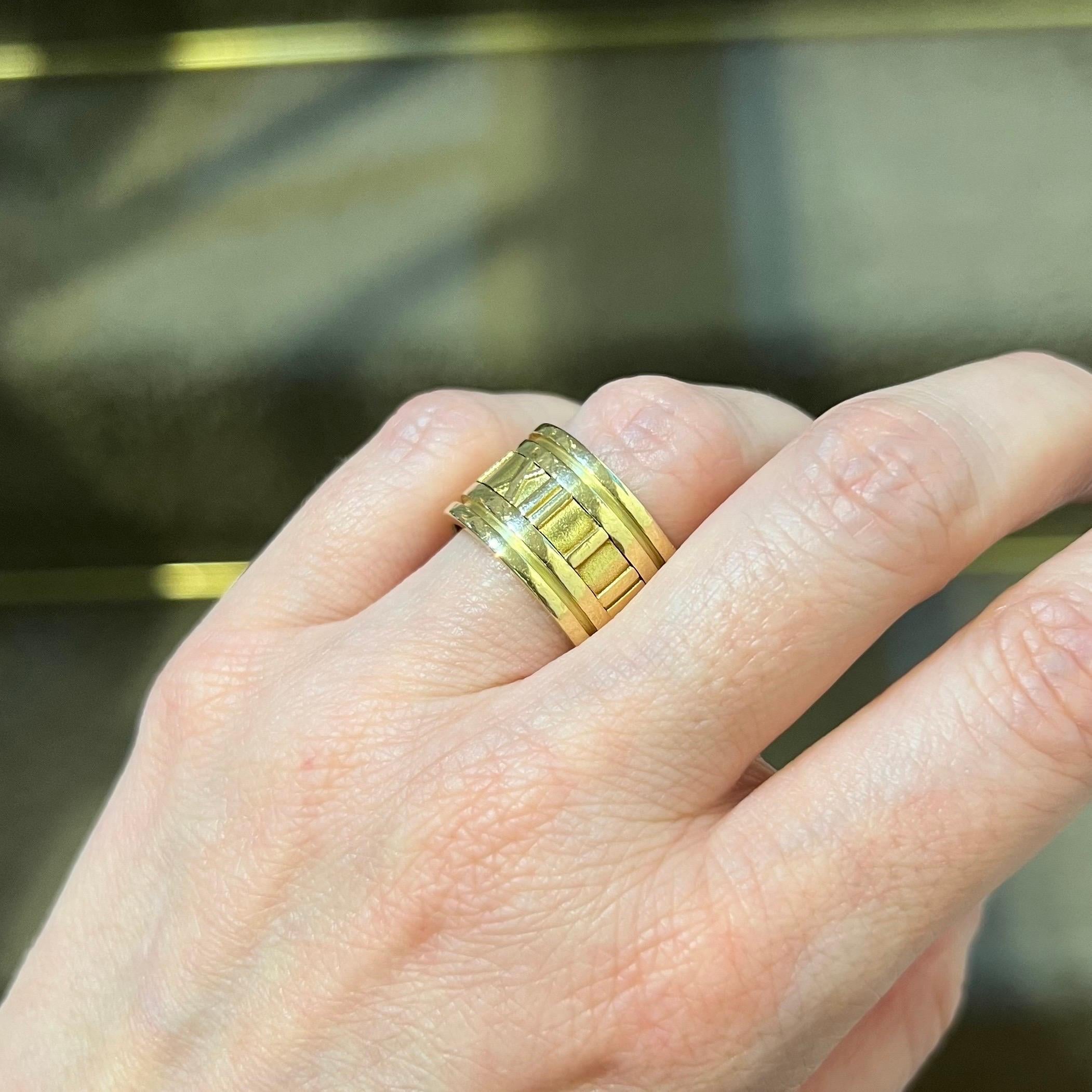 18 Karat Yellow Gold Atlas Band Ring by Tiffany & Co, 1995 3