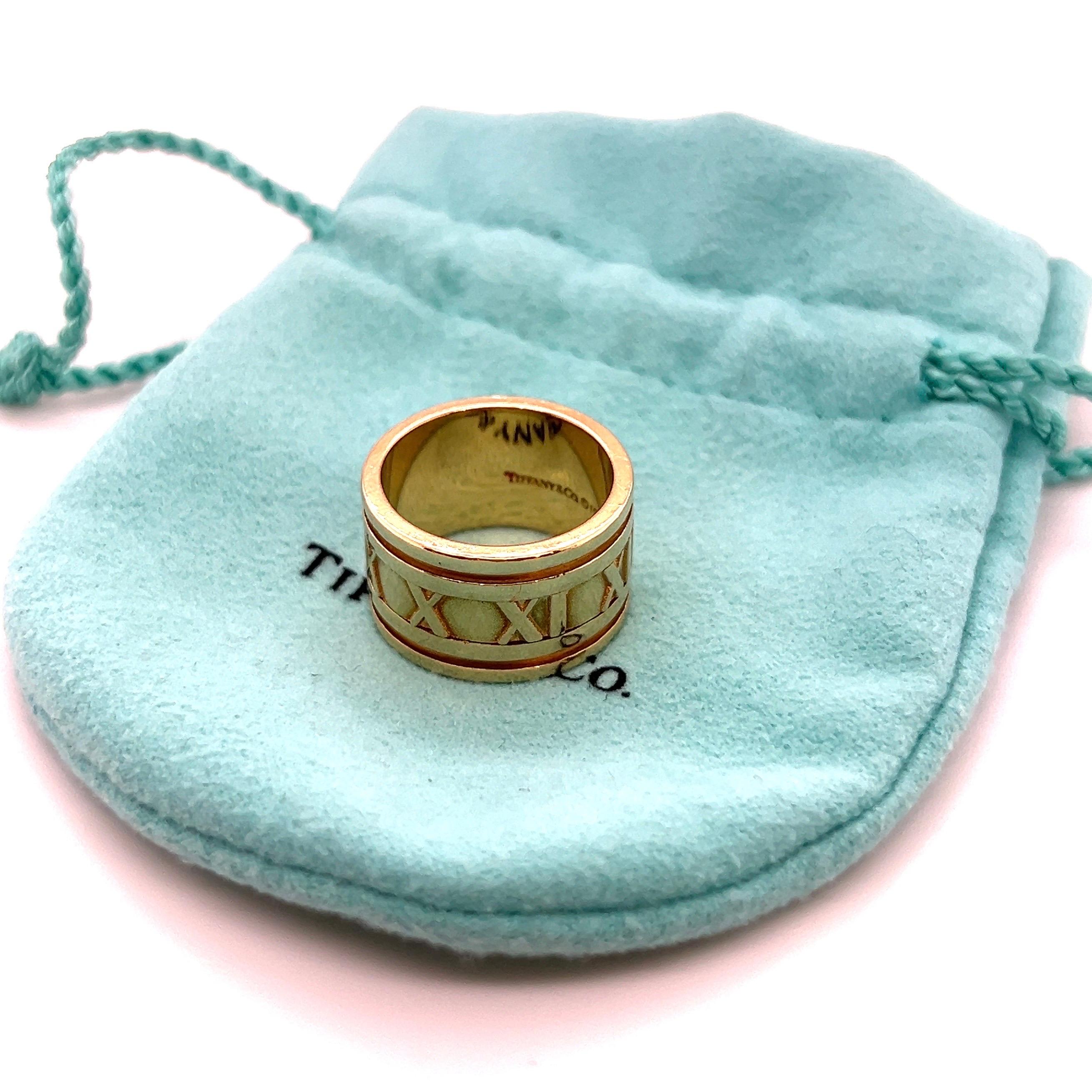 18 Karat Yellow Gold Atlas Band Ring by Tiffany & Co, 1995 4