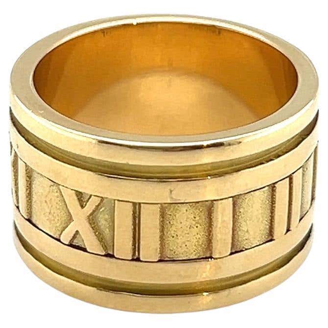 Atlas Rng 18 Karat Yellow Gold Atlas Band Ring by Tiffany and Co, 1995 For Sale ...