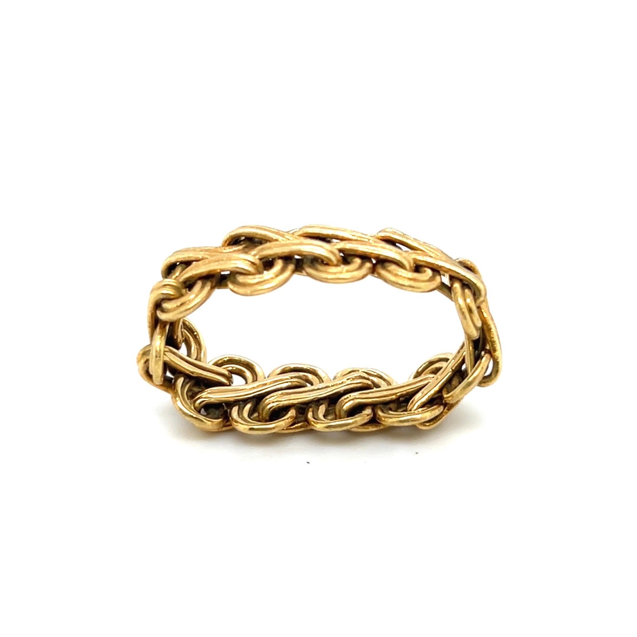 Modern 18 Karat Yellow Gold Band Ring by Gianmaria Buccellati, 1960s For Sale