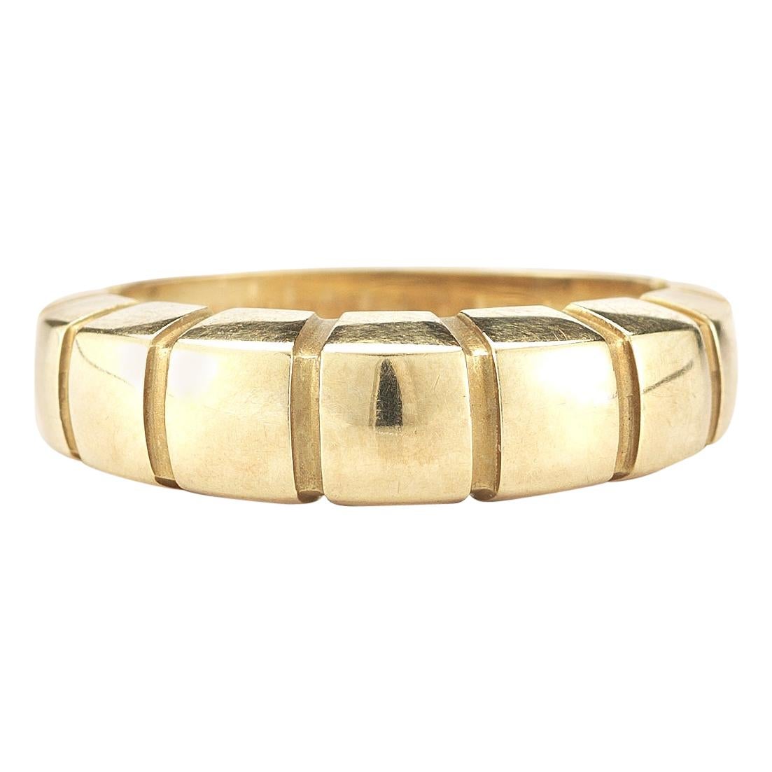 18 Karat Yellow Gold Banded Ring by Van Cleef & Arpels