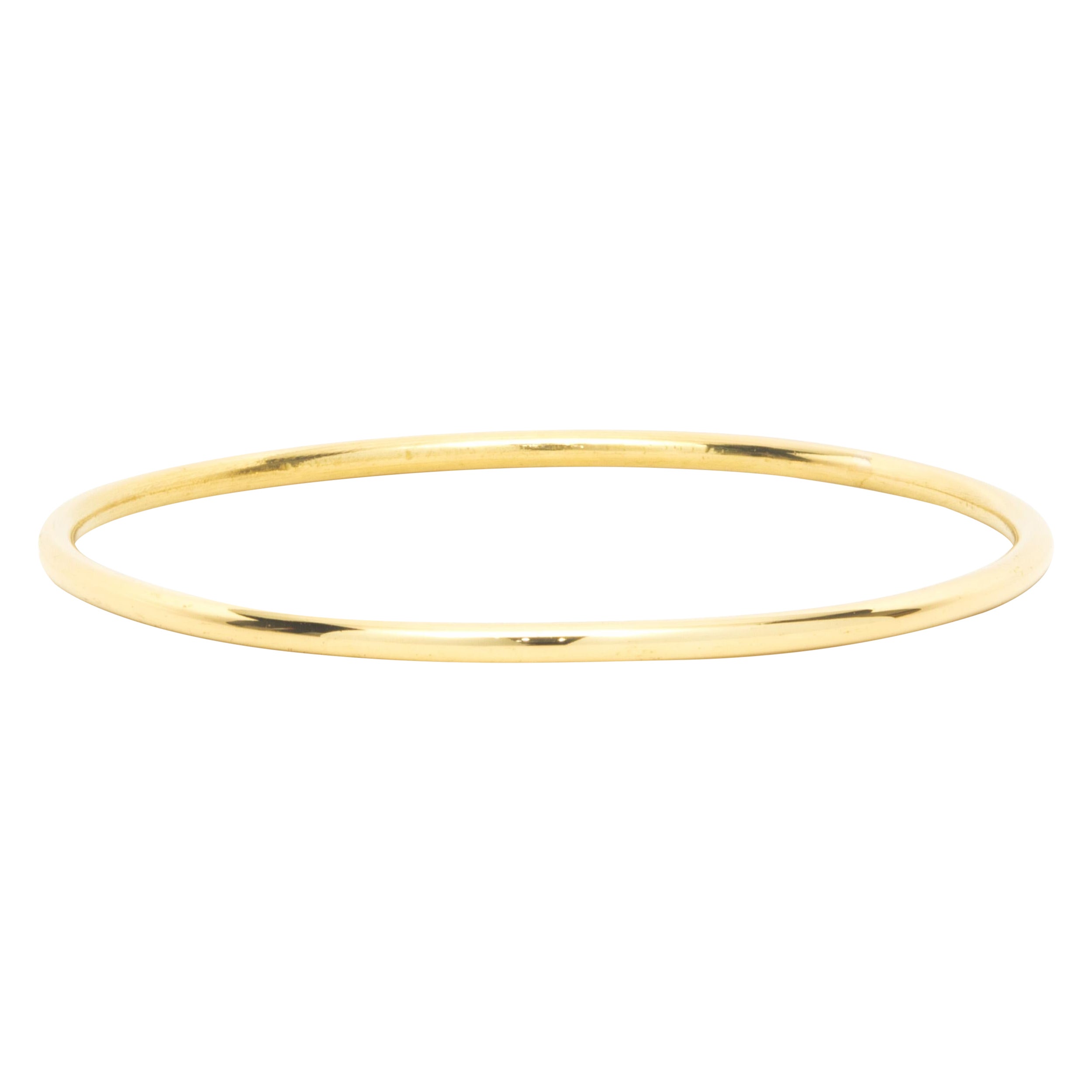 18 Karat Yellow Gold Bangle Bracelet