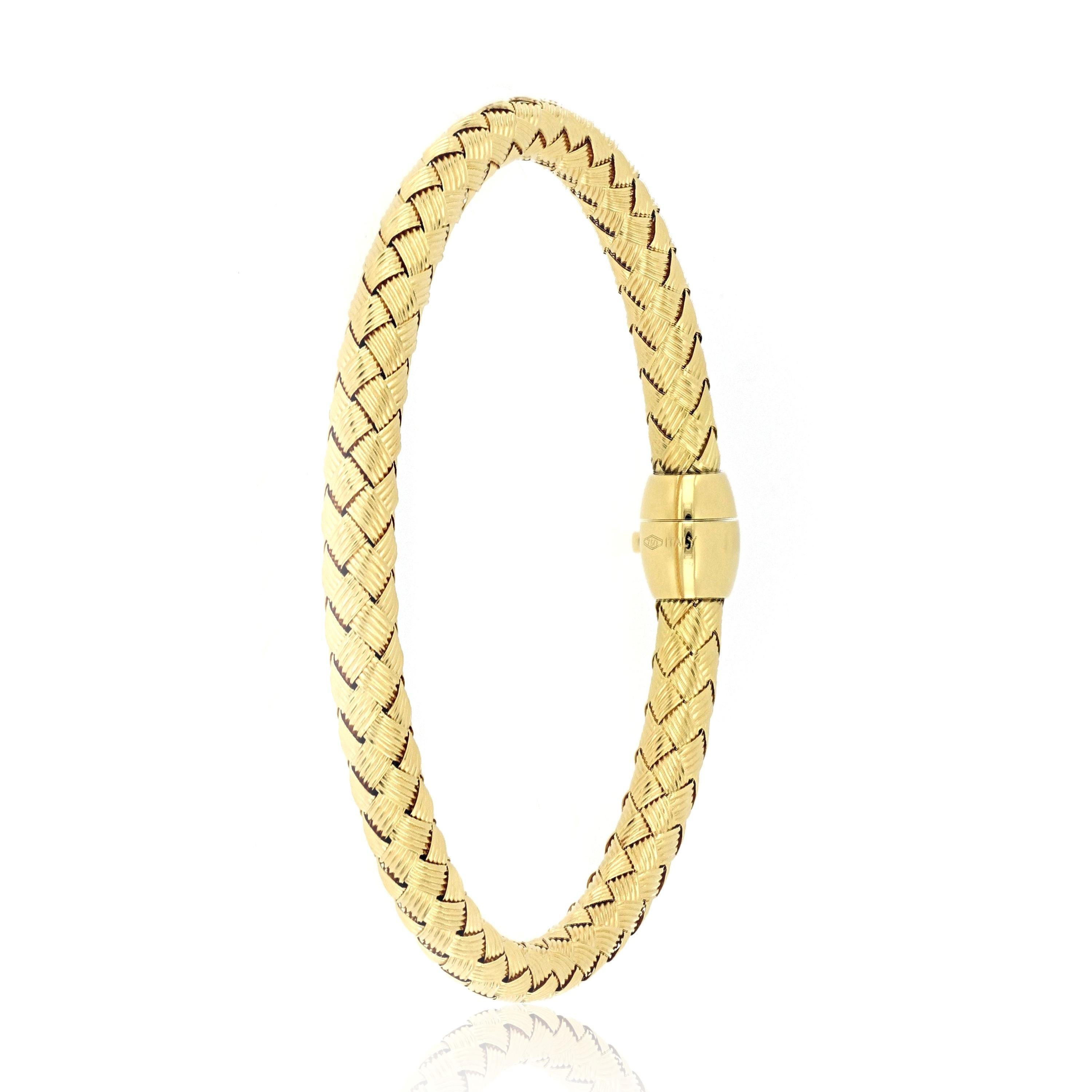 18k gold bracelet made in italy