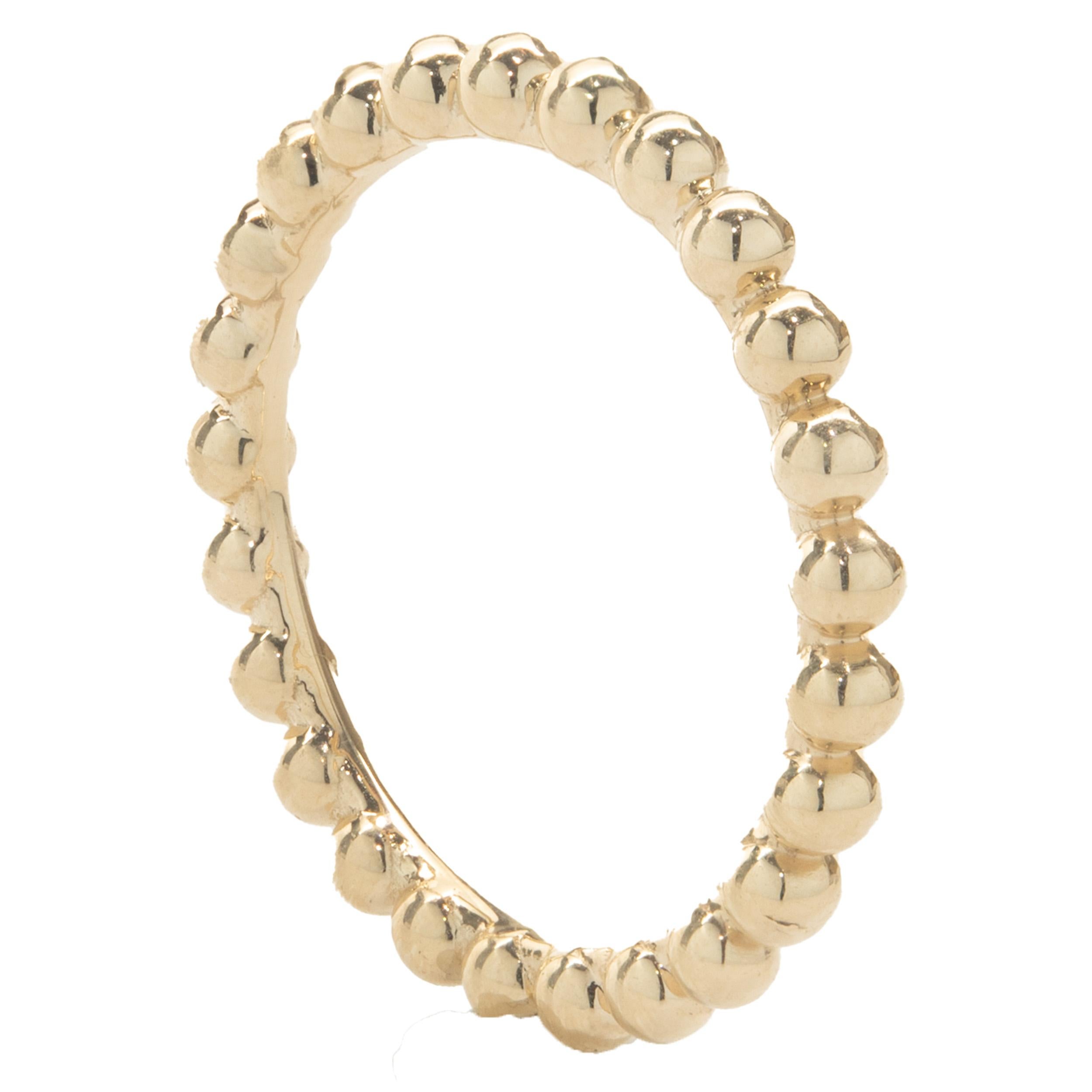 Designer: custom
Material: 18K yellow gold
Size: 7 complimentary sizing available 
Weight: 2.65 grams