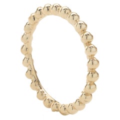 18 Karat Yellow Gold Beaded Band