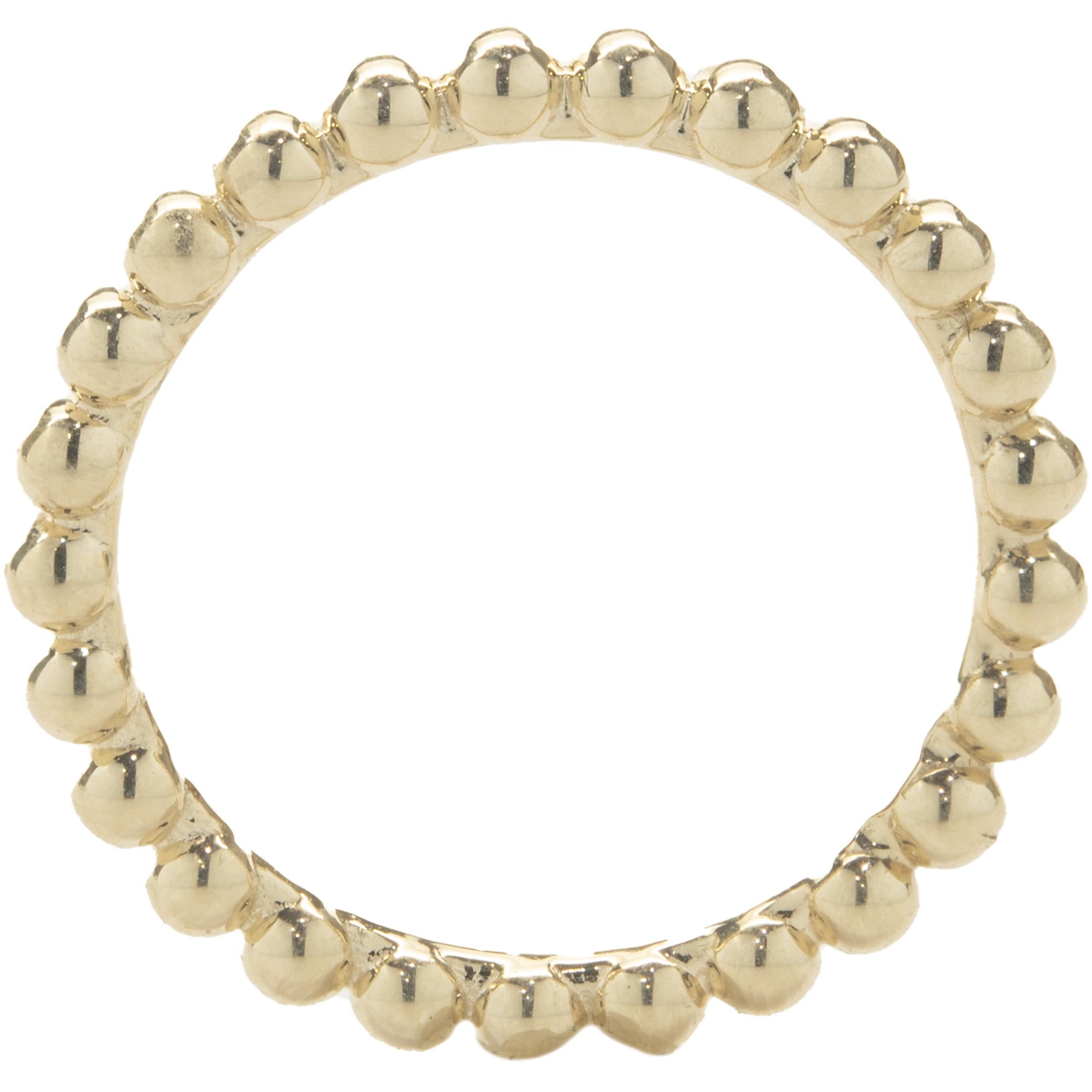 Anneau de perles en or jaune 18 carats Excellent état - En vente à Scottsdale, AZ