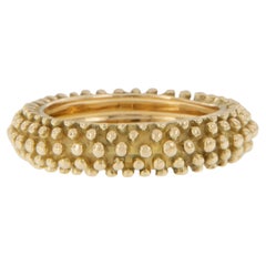 18 Karat Gelbgold Perlenband Ring 