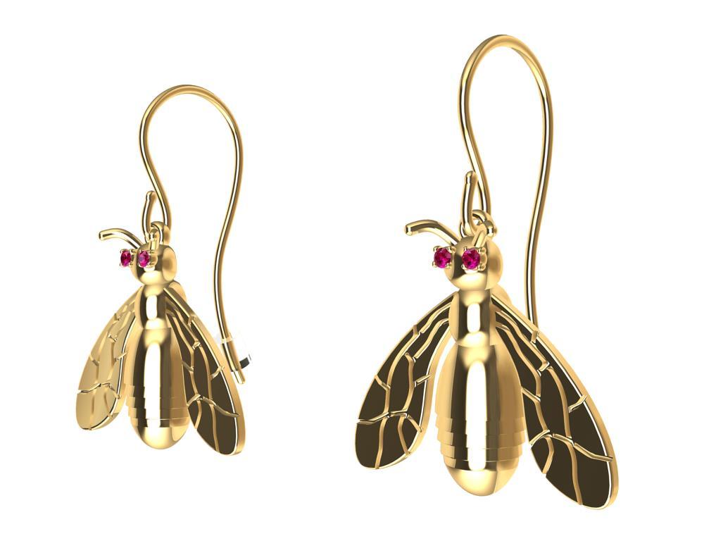 antique bee earrings