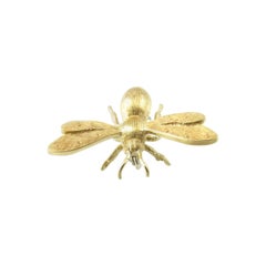 Vintage 18 Karat Yellow Gold Bee Pin or Brooch