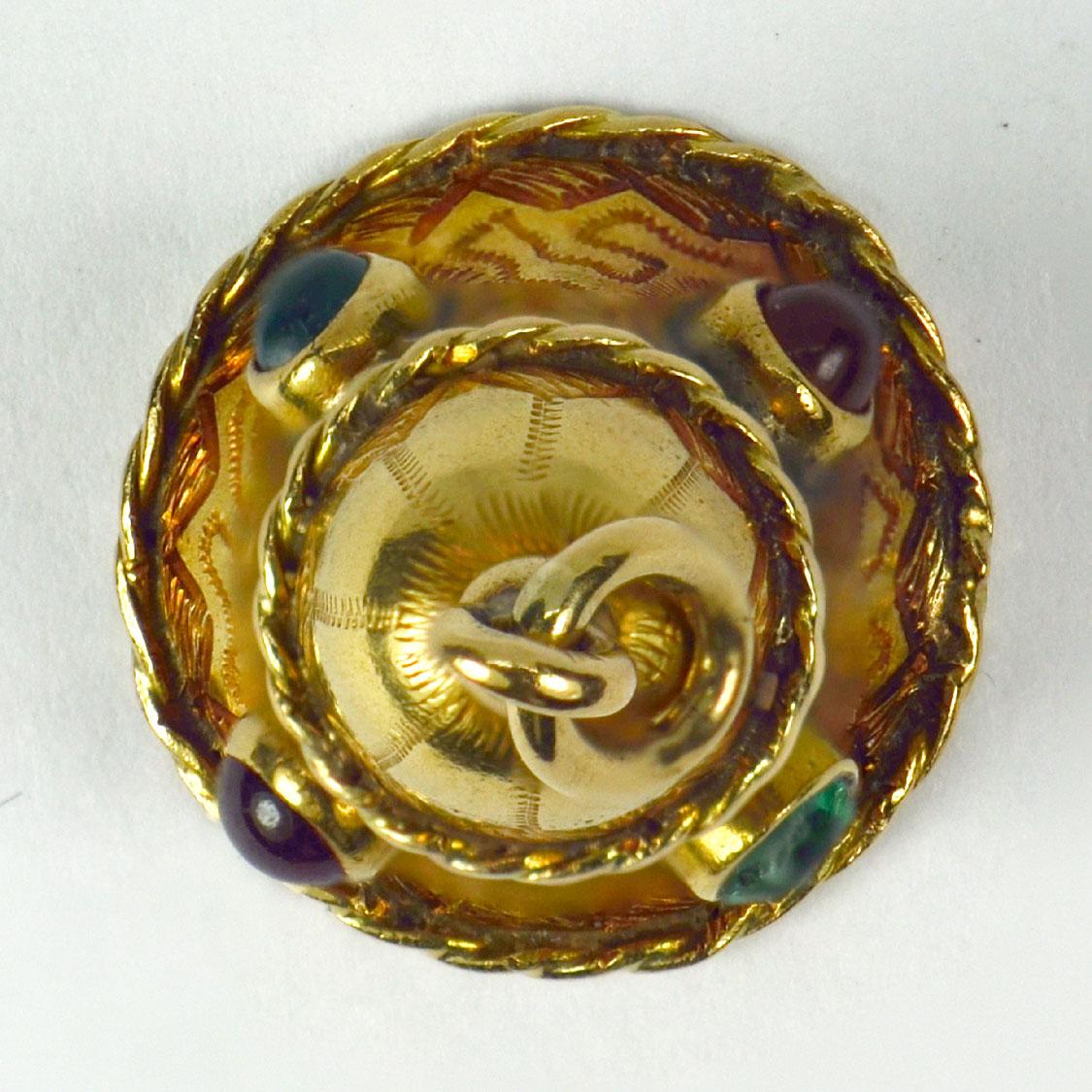 Pendentif breloque en forme de cloche en or jaune 18 carats Pour femmes en vente