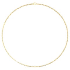 18 Karat Yellow Gold Bezel Station Diamond Necklace 
1 1/4 Carat
