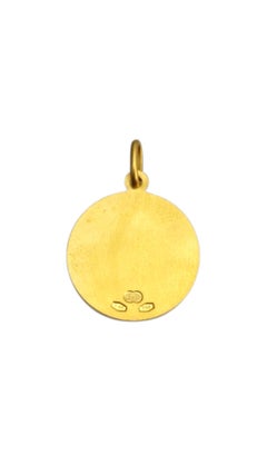 18 Karat Yellow Gold Blessed Mother and Baby Jesus Pendant #21983