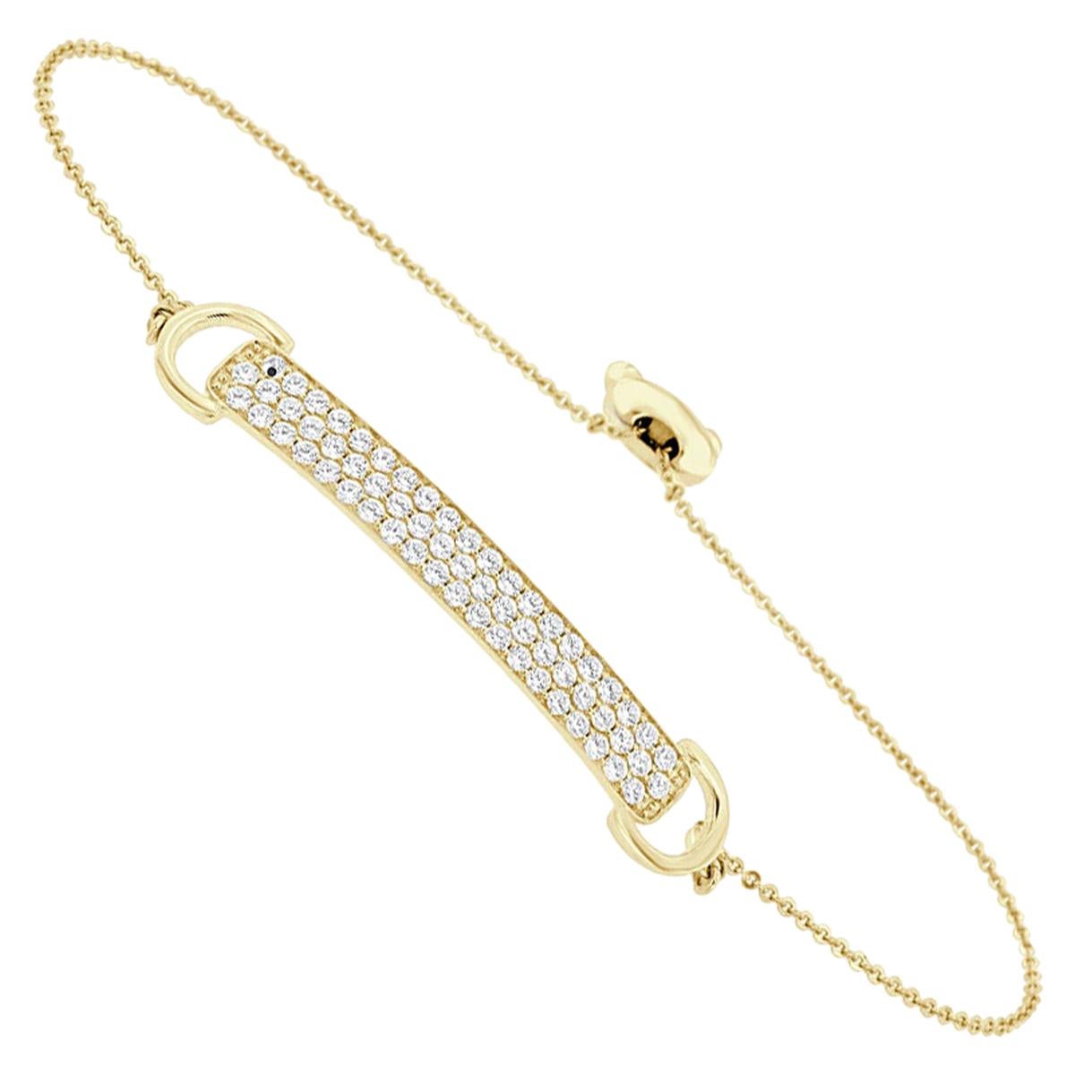 18 Karat Gelbgold Diamantarmband '1 2/5 Karat'