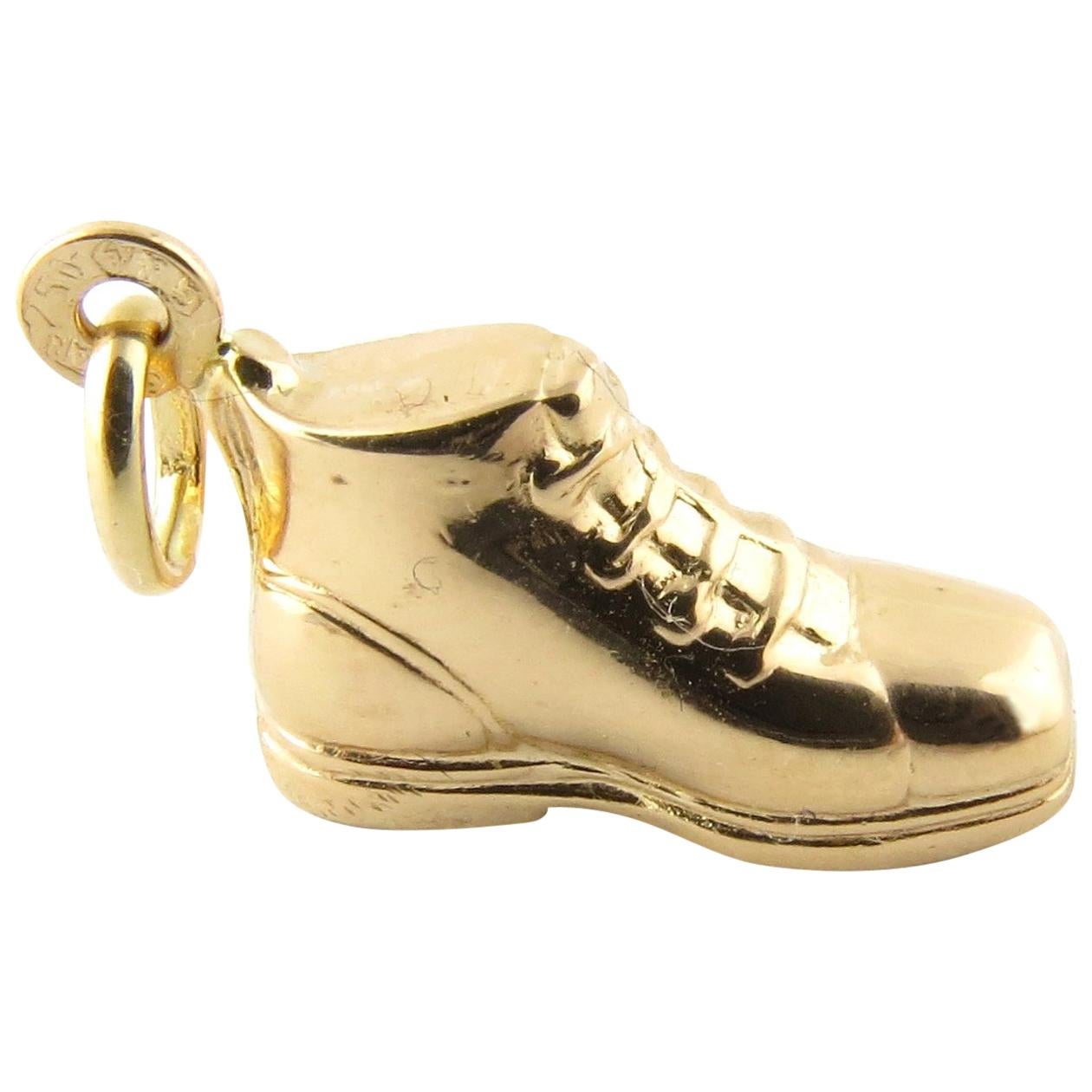 18 Karat Yellow Gold Boot Charm