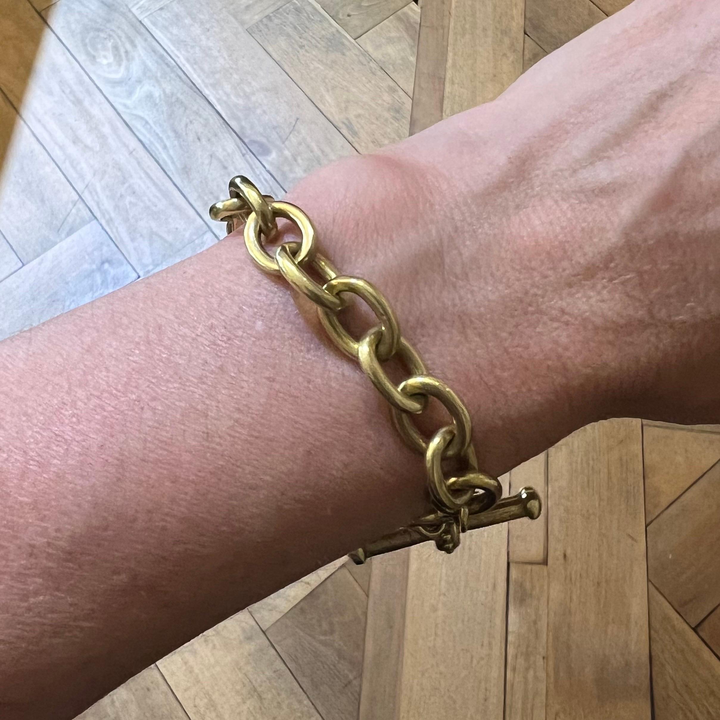 18 Karat Yellow Gold Bracelet by Vahe Naltchayan For Sale 1
