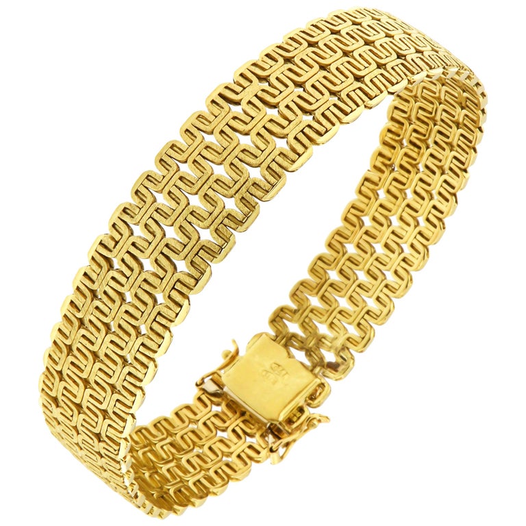 18 Karat Yellow Gold Bracelet Made in Italy at 1stDibs 18k gold