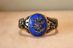 Bracciale in oro giallo 18 carati con smalto e diamanti