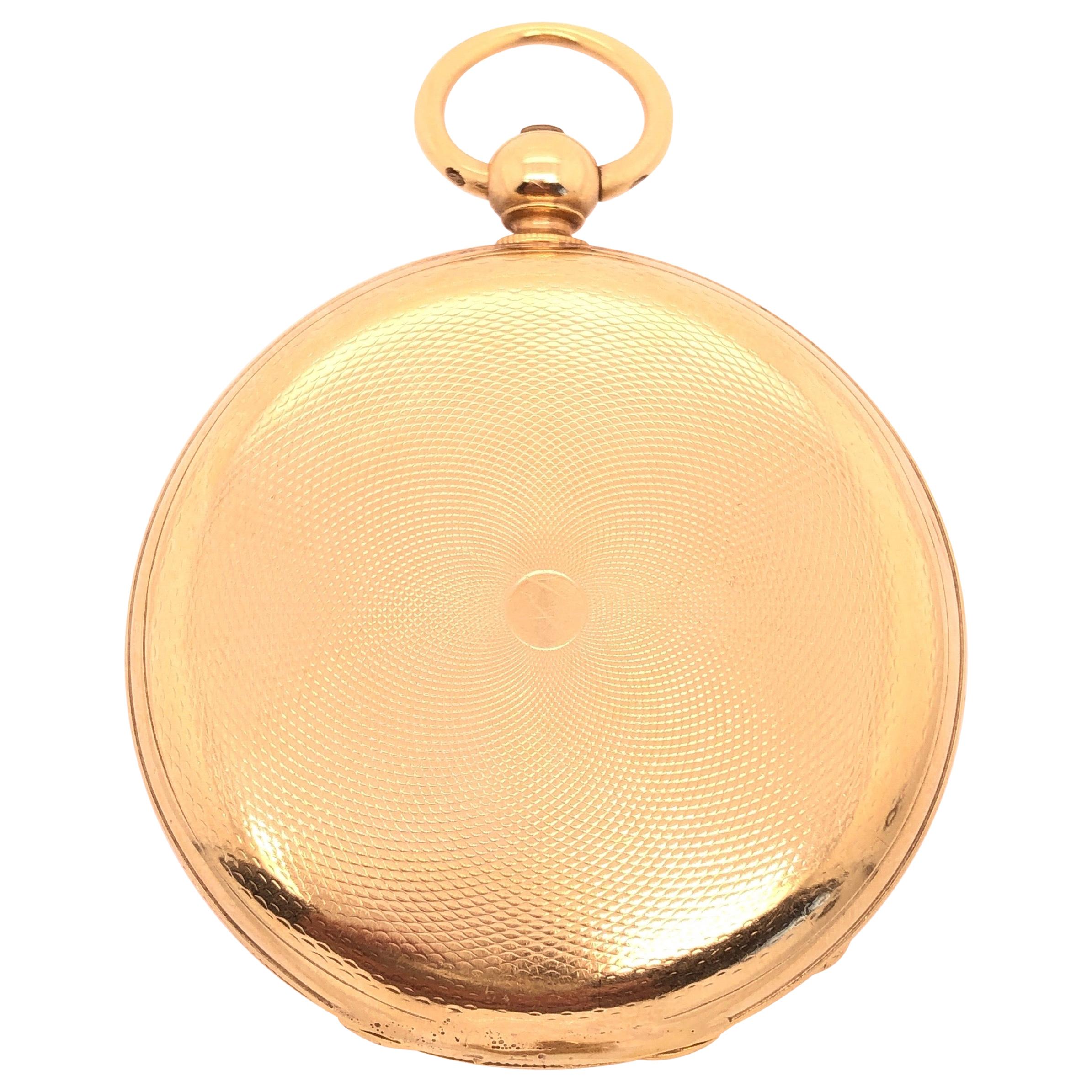 18 Karat Yellow Gold Breguet Paris Key Wind Pocket Watch Medallion Style at  1stDibs | the paris key