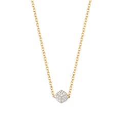 Paolo Costagli 18 Karat Yellow Gold Brillante 'Natalie' Diamond Pendant Necklace