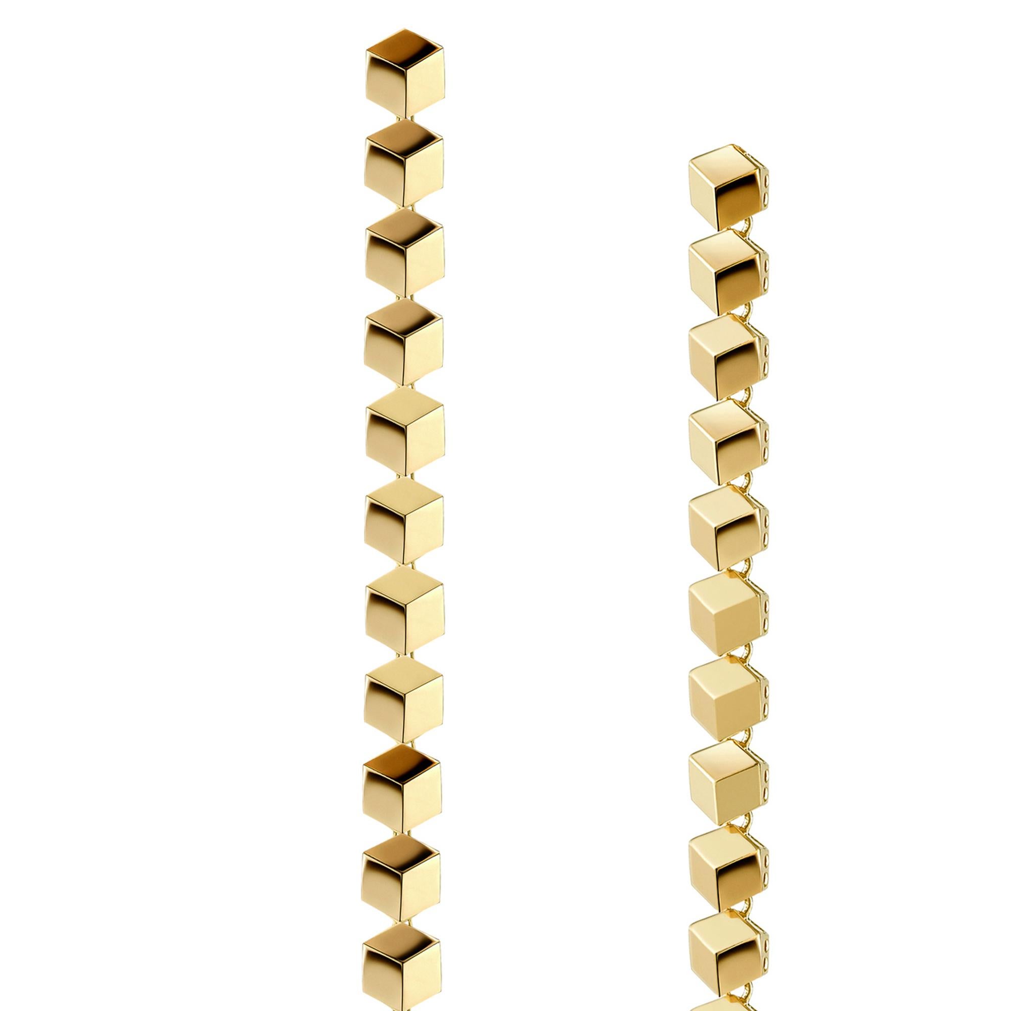 Contemporary Paolo Costagli 18 Karat Yellow Gold Brillante Sexy Earrings For Sale