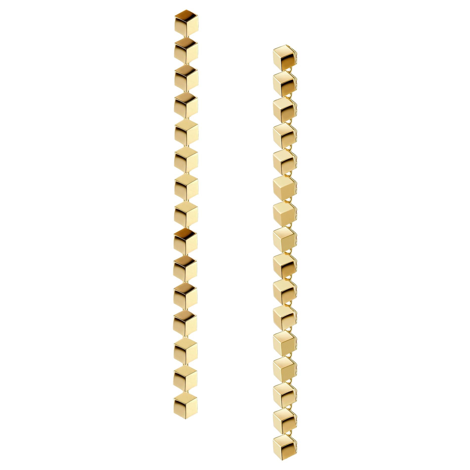 Paolo Costagli 18 Karat Yellow Gold Brillante Sexy Earrings For Sale