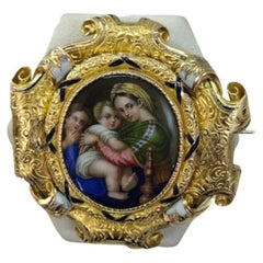 Brosche aus 18 Karat Gelbgold