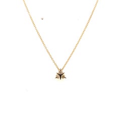 18 Karat Yellow Gold Brown Diamonds Garavelli Pendant with Chain