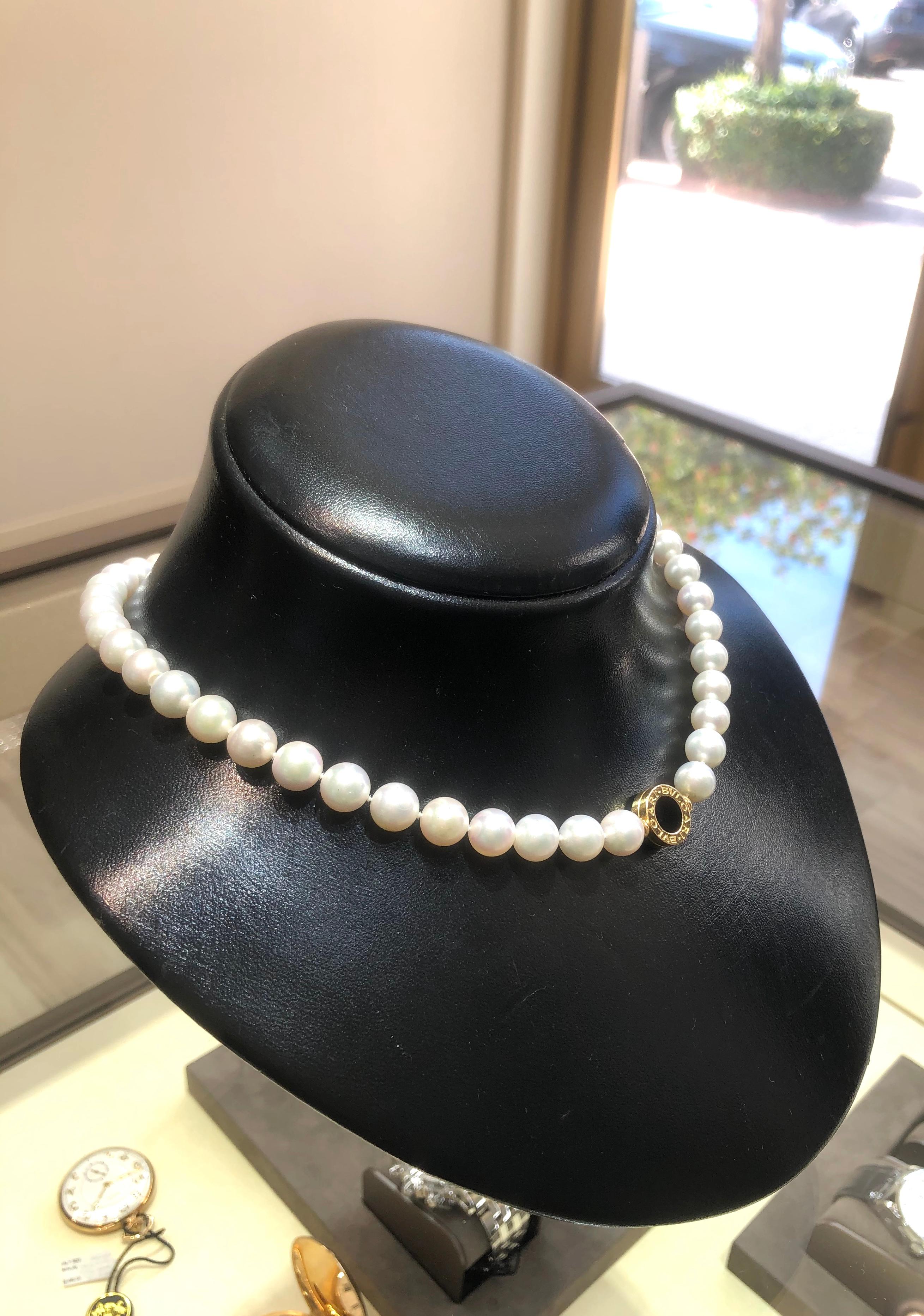 Bulgari pearl choker hotsell