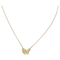 18 Karat Gelbgold Schmetterlingshalskette