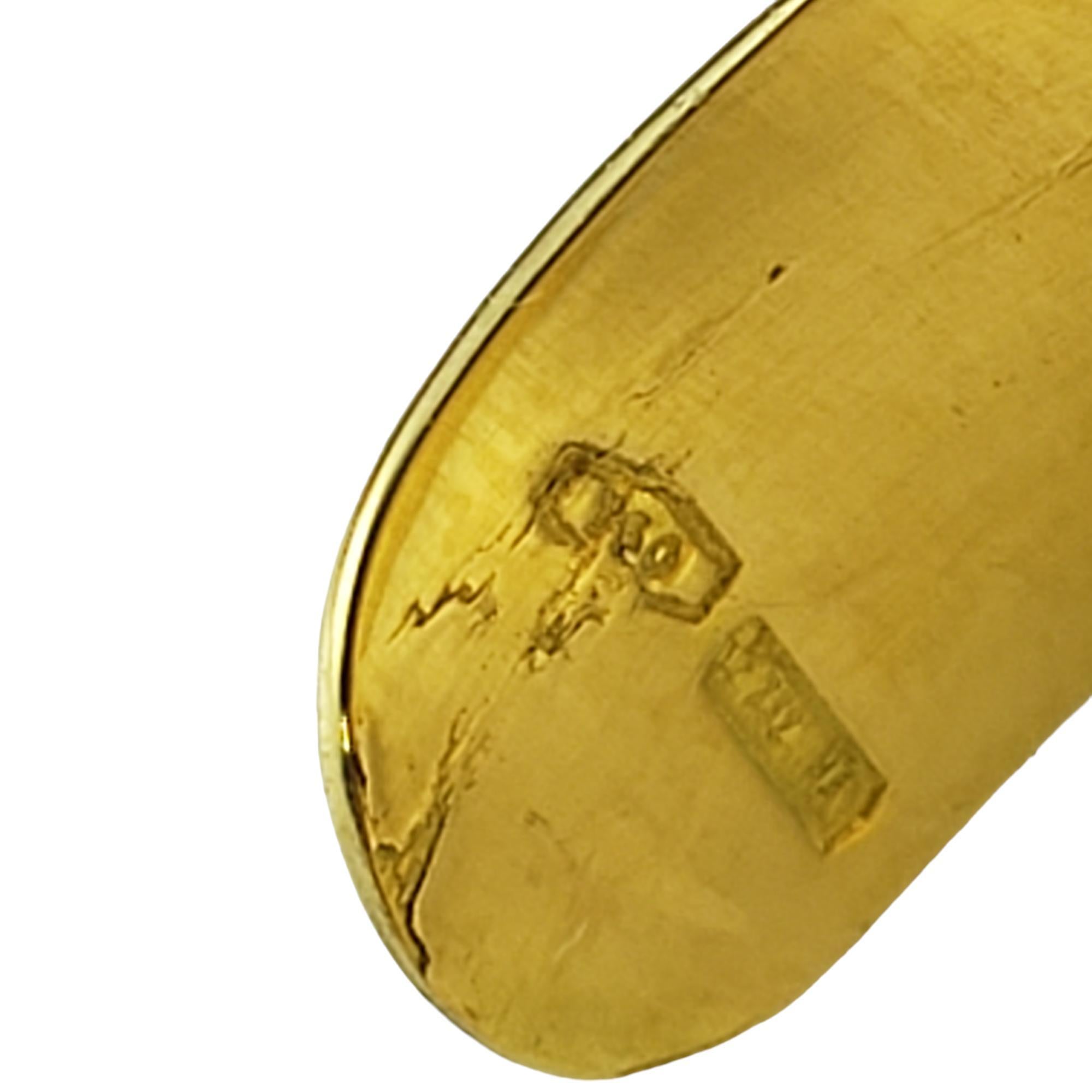 18 Karat Yellow Gold Cameo Ring Flexible Size 8.25 #18353 For Sale 2