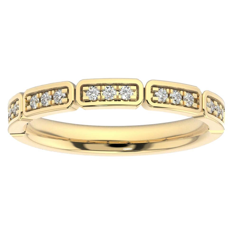 18 Karat Yellow Gold Camila Diamond Ring '1/6 Carat' For Sale
