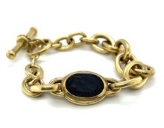 Armband aus 18 Karat Gelbgold, Karneol und Onyx von Vahe Naltchayan