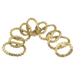 18 Karat Yellow Gold Chain  Bracelet Optical collection