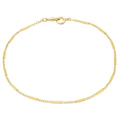 18 Karat Yellow Gold Chain with 2 Decorations