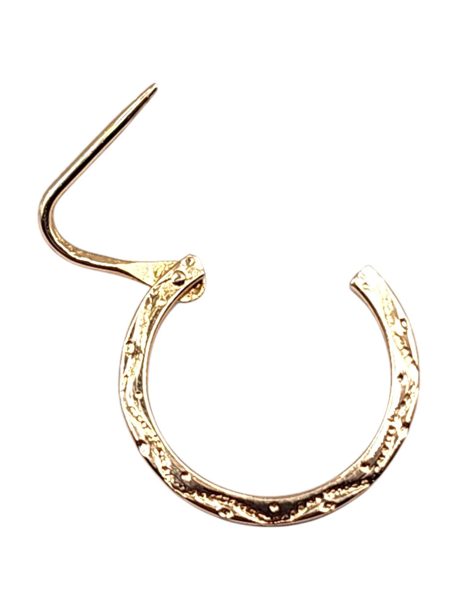 Créoles en or jaune 18 carats n° 20484 en vente 1