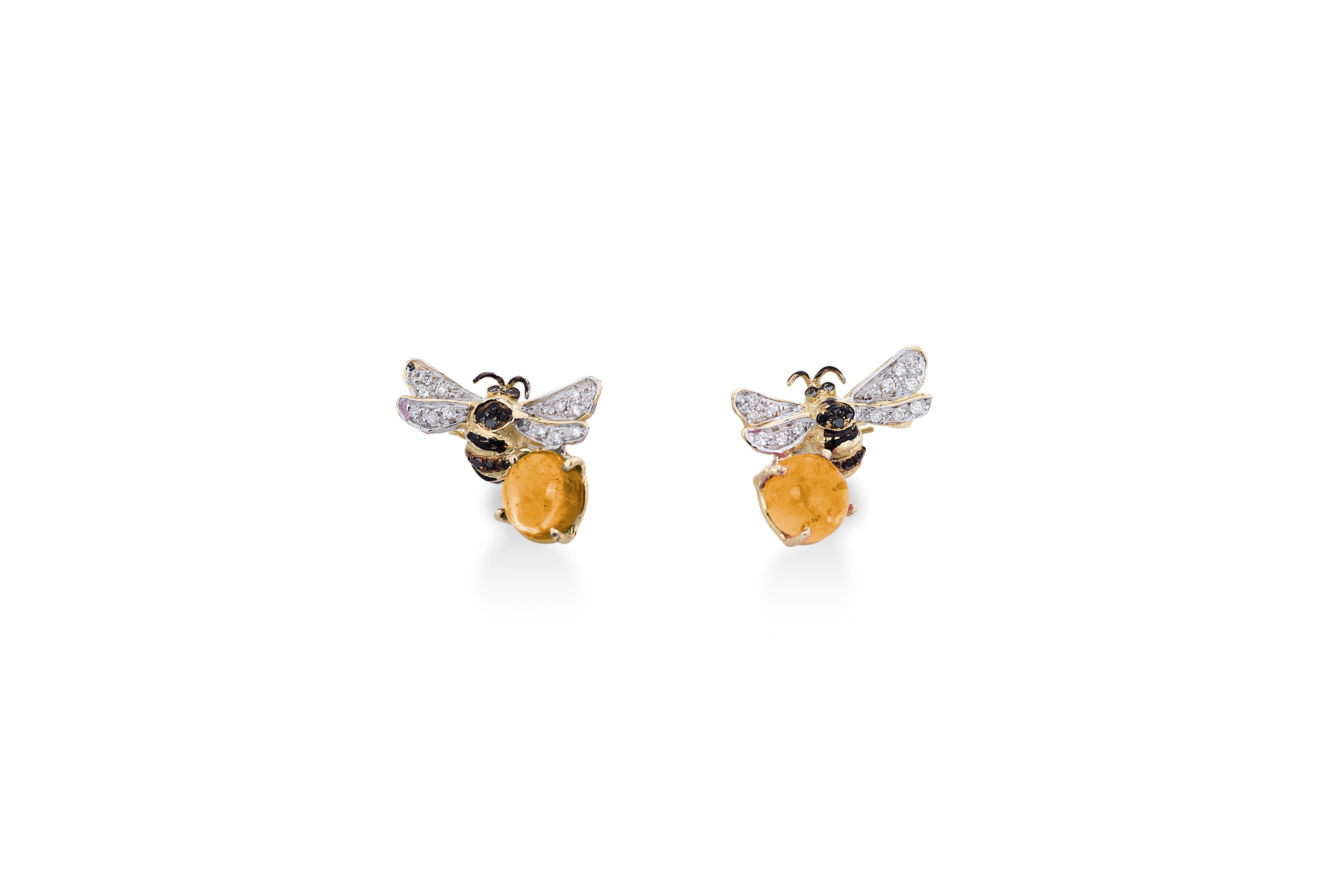 swarovski bee earrings