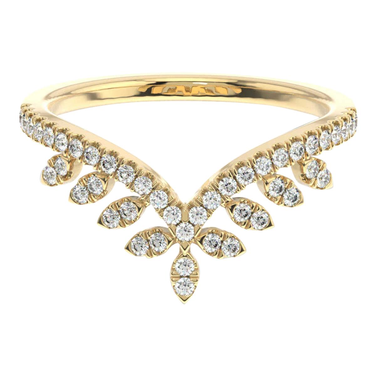 18 Karat Yellow Gold Colmar Diamond Ring '1/4 Carat' For Sale