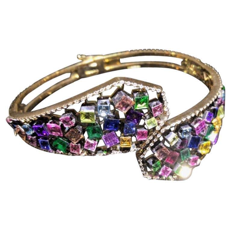 Emerald and Diamond Bracelets - 879 For Sale on 1stdibs