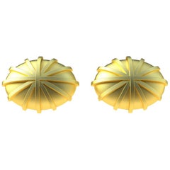 Used 18 Karat Yellow Gold Compass Cufflinks