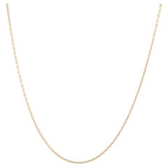 18 Karat Yellow Gold Convict Mesh Chain Necklace