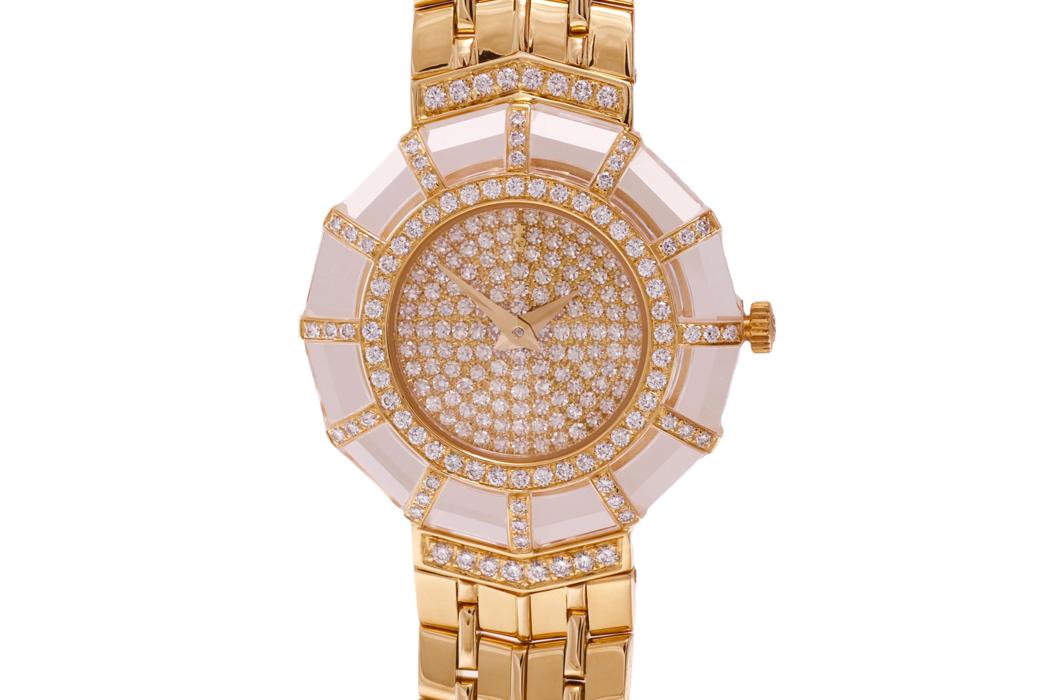 corum 18k gold diamond watch