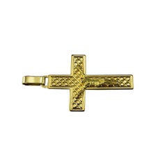 18 Karat Yellow Gold Crucifix Pendant #19124