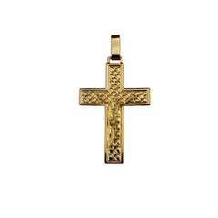 18 Karat Gelbgold Kruzifix-Anhänger #19124
