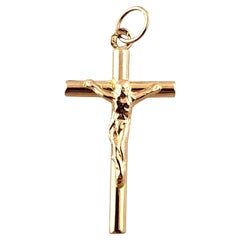 18 Karat Yellow Gold Crucifix Pendant #19407 18 Karat Yellow Gold Crucifix Pendant #19407