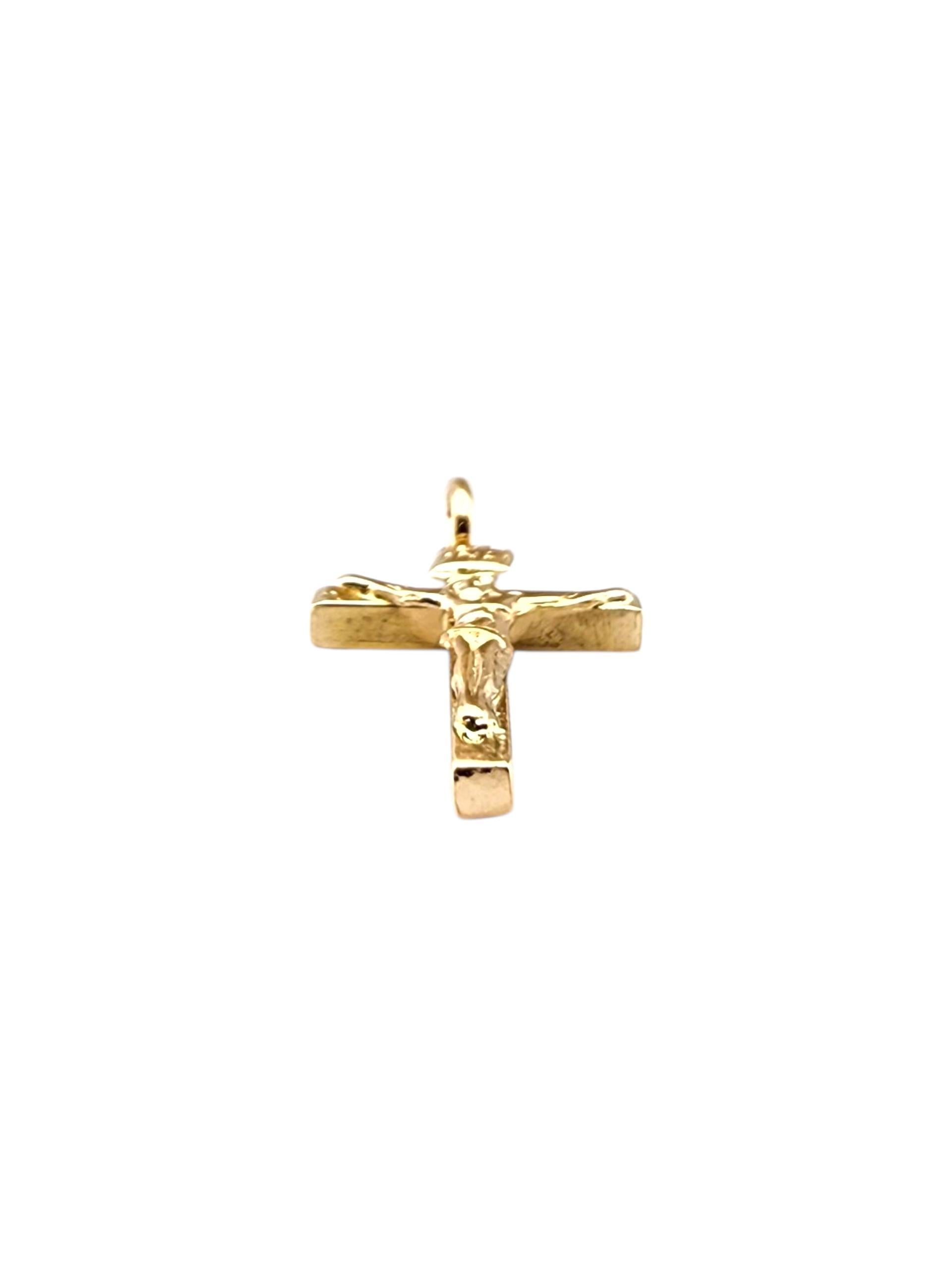 Ciondolo Crocifisso in oro giallo 18 carati #23176 1