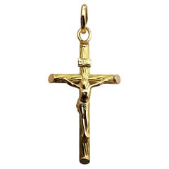 Pendentif Crucifix en or jaune 18 carats #23690