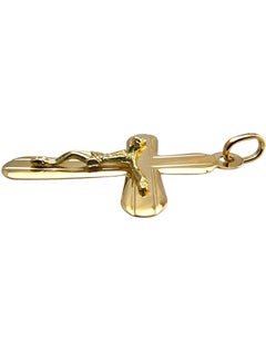 18 Karat Yellow Gold Crucifix Pendant #24050