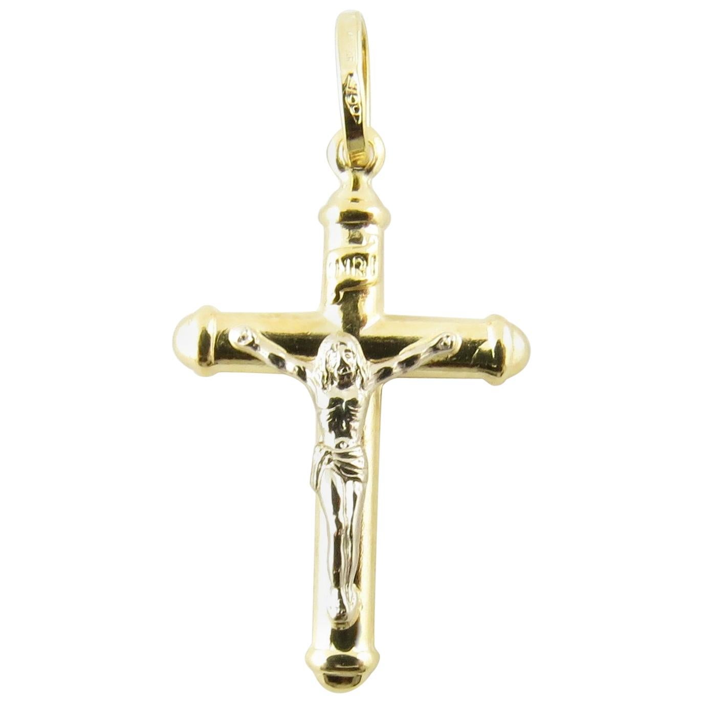 18 Karat Yellow Gold Crucifix Pendant