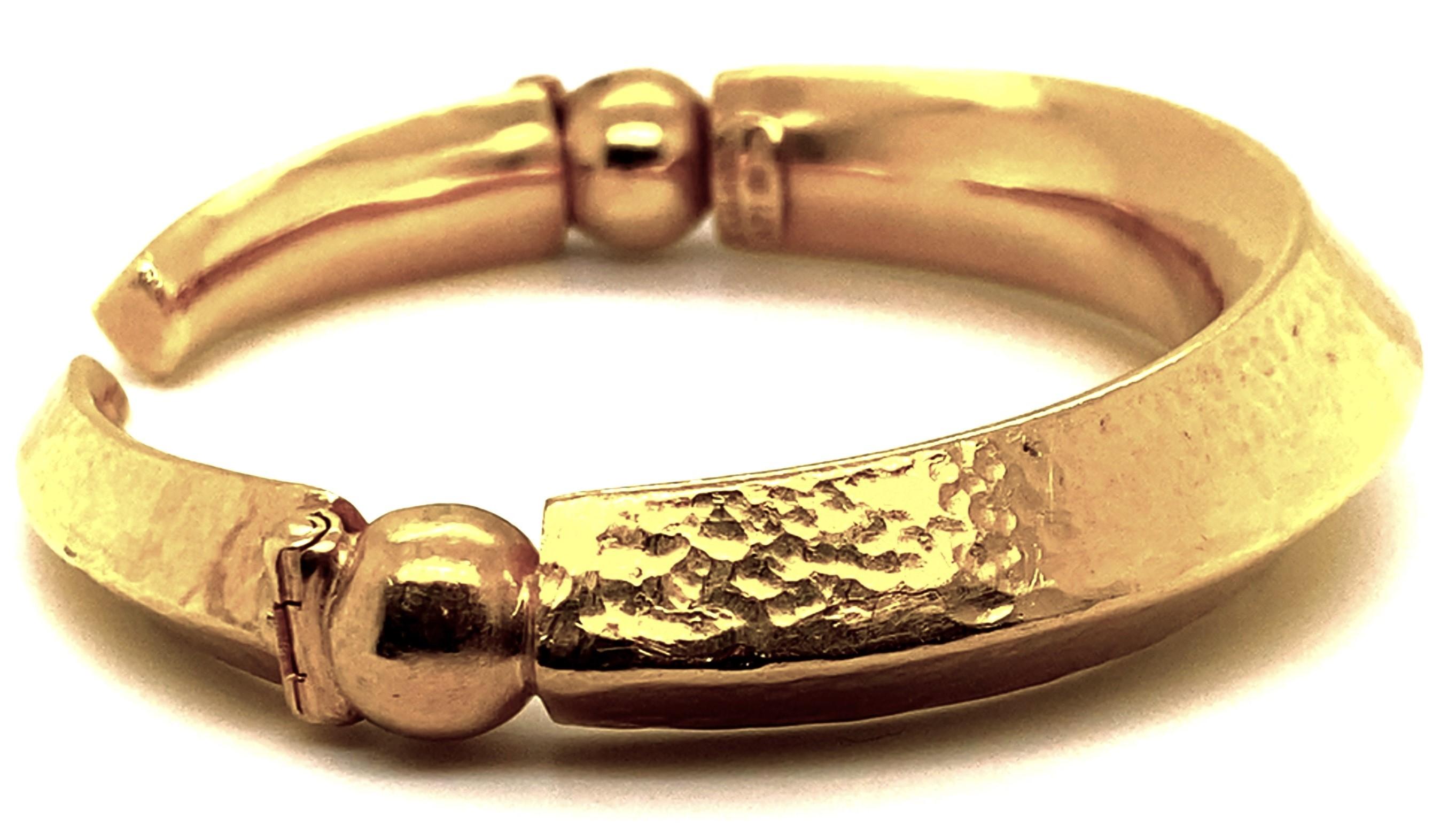 18 Karat Gelbgold Manschettenarmband von Lalaounis (Neugriechisch)